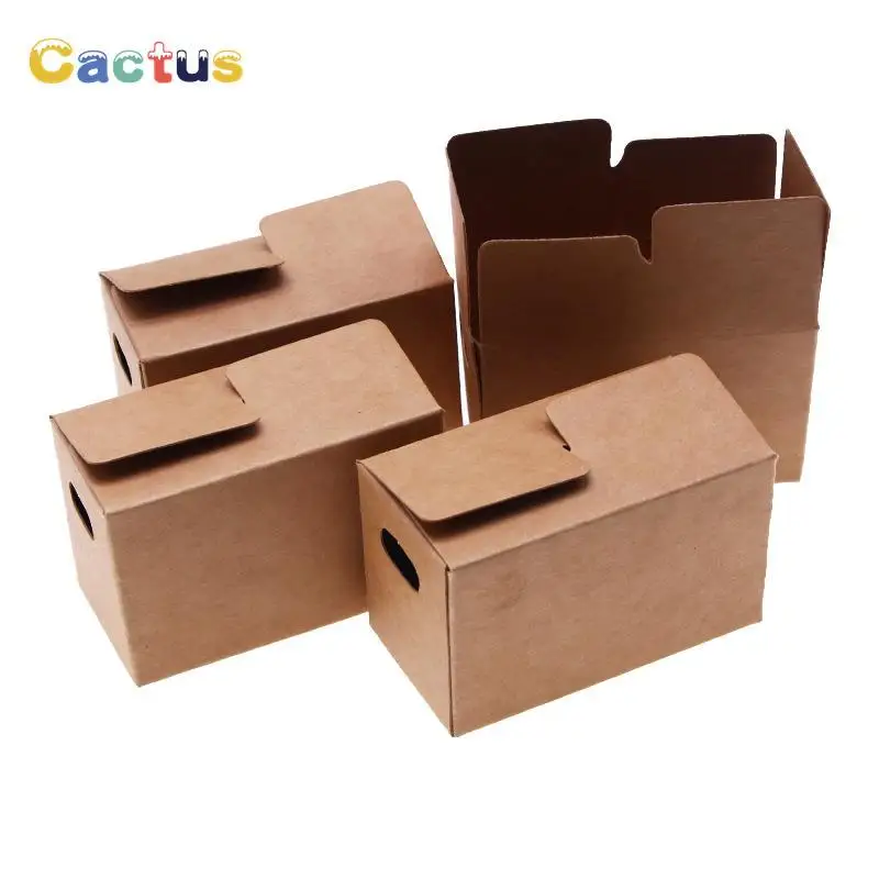 

10 шт./набор, миниатюрные картонные коробки для кукольного домика