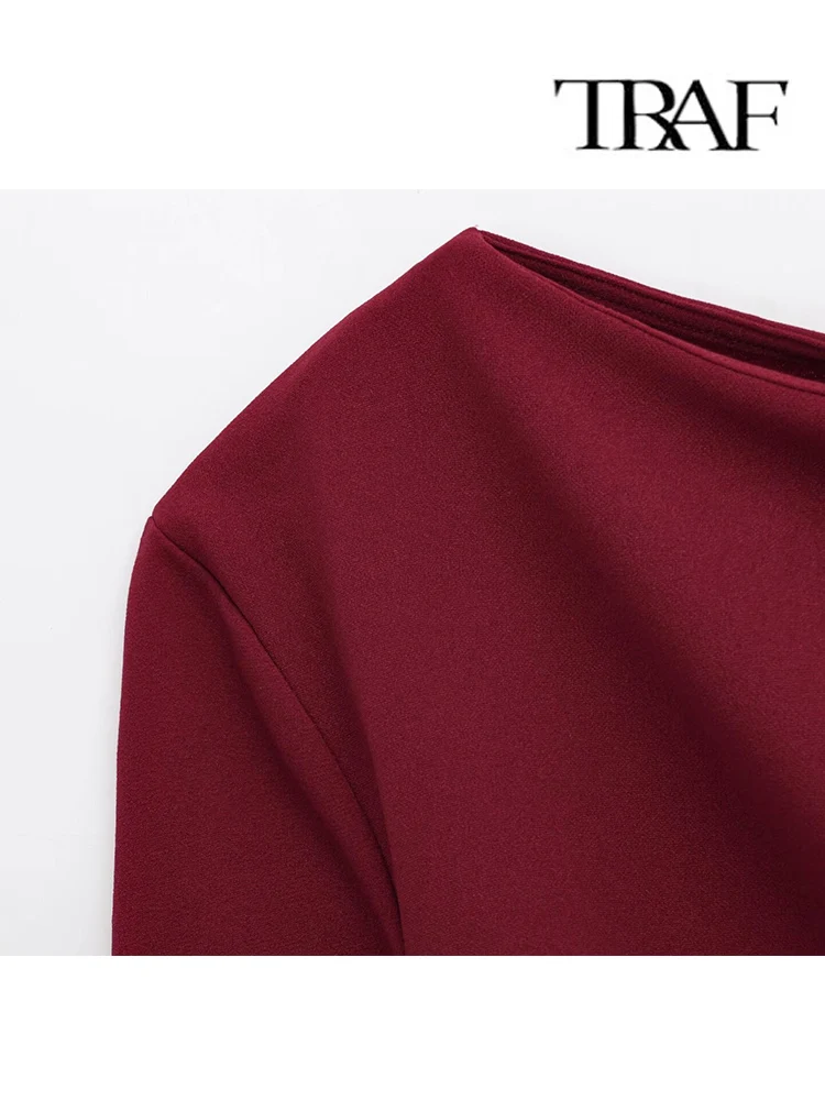 2025 New Spring Summer Women Top T Shirts O-Neck Elastic Fashion Asymmetric Clothes Long Sleeve Shirt Top