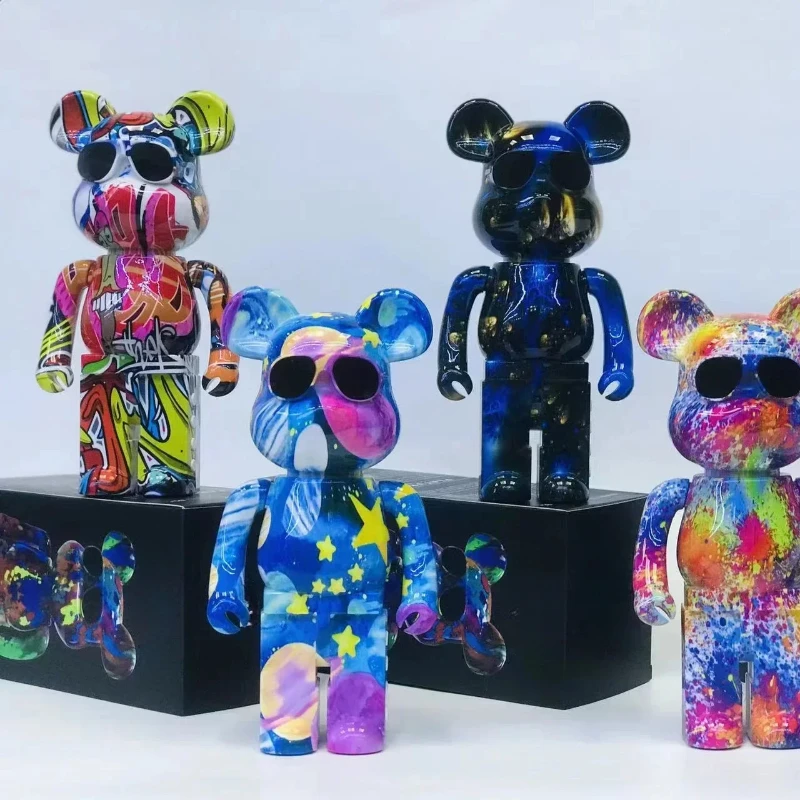 Graffiti Violent Bear Bluetooth Audio Home Decoration Card Small Audio Trend Teddy Bear Birthday Gift Speaker