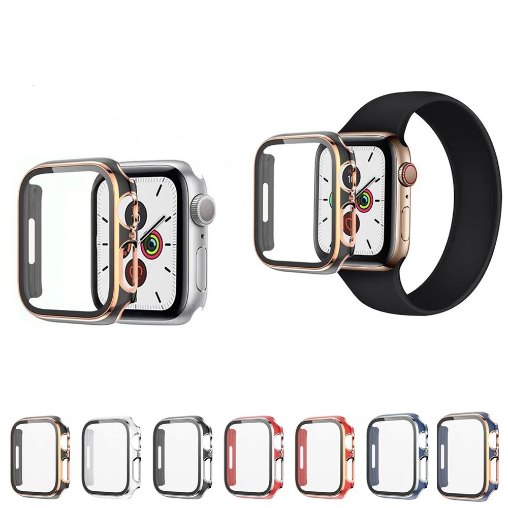 Чехол 360 для Apple Watch 7 41 мм 45 мягкая прозрачная защитная пленка из ТПУ iWatch