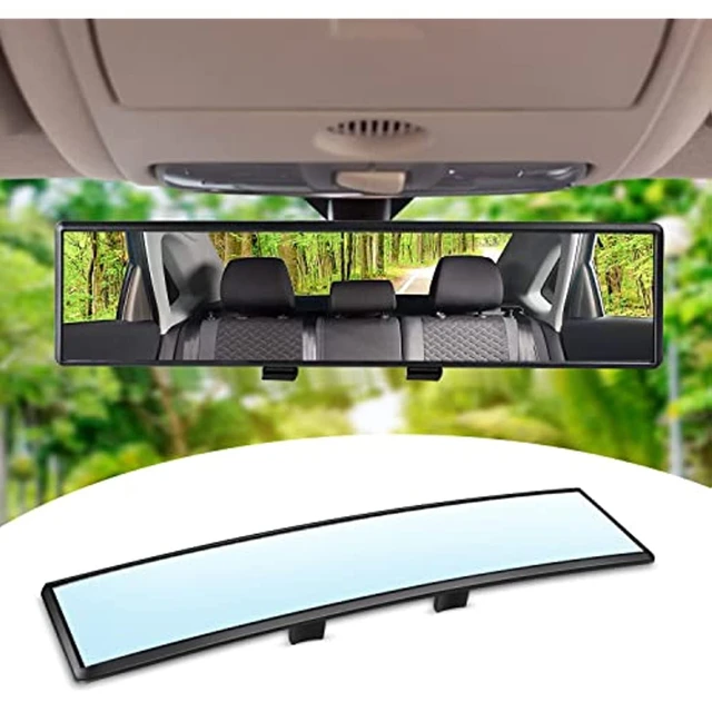 Car rearview mirror, reversing mirror, large field of view, wide-angle mirror, interior auxiliary white mirror for cars
