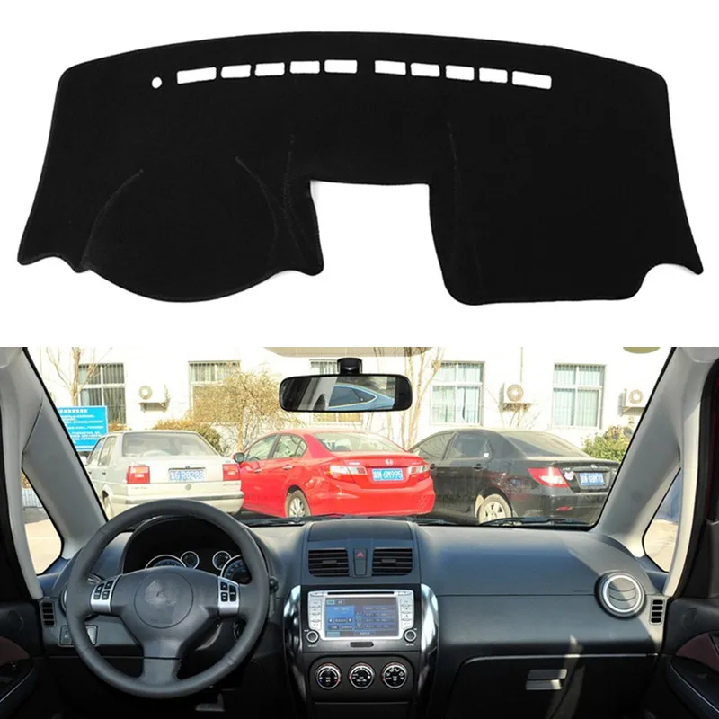 

Dashmat Dashboard Cover Mat Rug For Suzuki SX4 2006-2016 Anti-Glare Dash SunShade Protect Carpet Cushion Car Styling Accessories