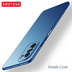 Slim Matte Hard PC Phone Case Cover by ZROTEVE - Redmi Note10 Pro Max (Simple Cyan)