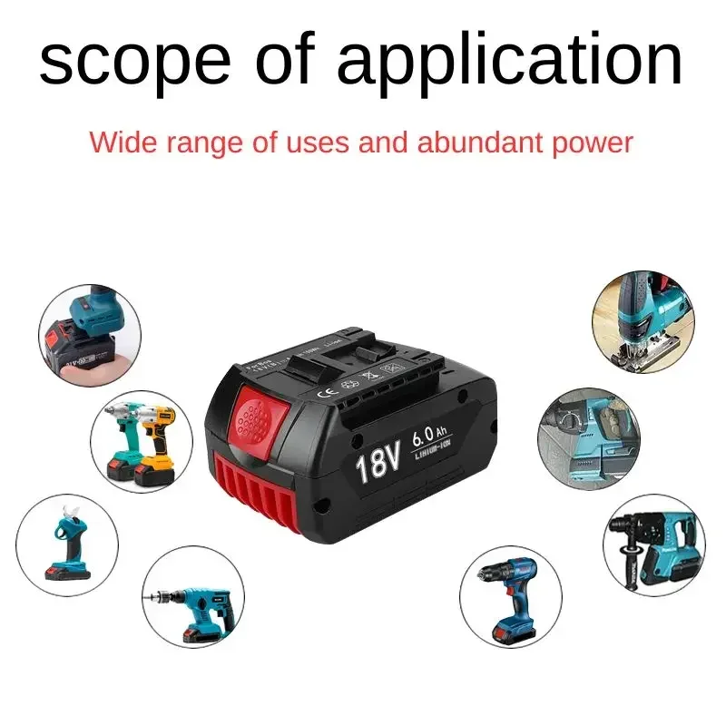 For BOSCH Professional 18V Battery 12000mAh Li-ion Battery For BOSCH BAT618 GBA GSR GSB BAT609 Drill