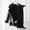 ZVRI Classic Women's 2024 Double Sided biker Jacket with Thick fur Warm black women's jacket 5