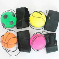 New Elastic Return Sponge Ball Nylon String Game Exercises Rubber Hand Ball Kids Toys Finger Band Ball Outdoor 1