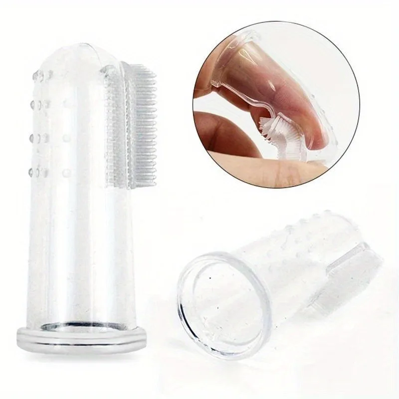 Soft Silicone Pet Finger Toothbrush Set 3