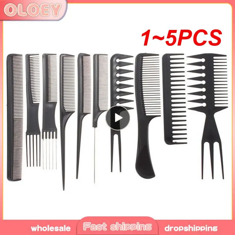 

1~5PCS Barber Hairdressing Combs Multifunction Hair Detangler Comb Anti-static Haircare Hairstyling Tool Set Stylist Accessories