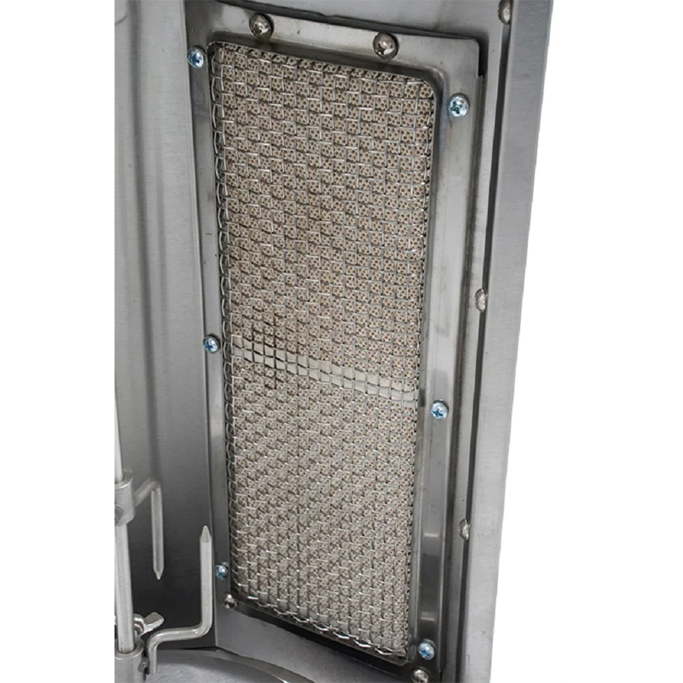 Gas Kebab Machine GB25 Gas Vertical kebab machine 360&deg;rotary S.steel Turkey kebab roaster Shawarma Middle East Rotisserie Equipment