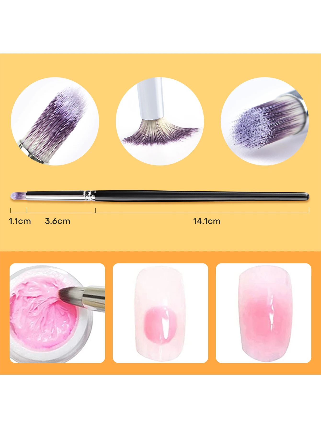 15Pcs Nail Art Liner Brush and Dotting Pen for Acrylic Application Salon at Home DIY Manicure