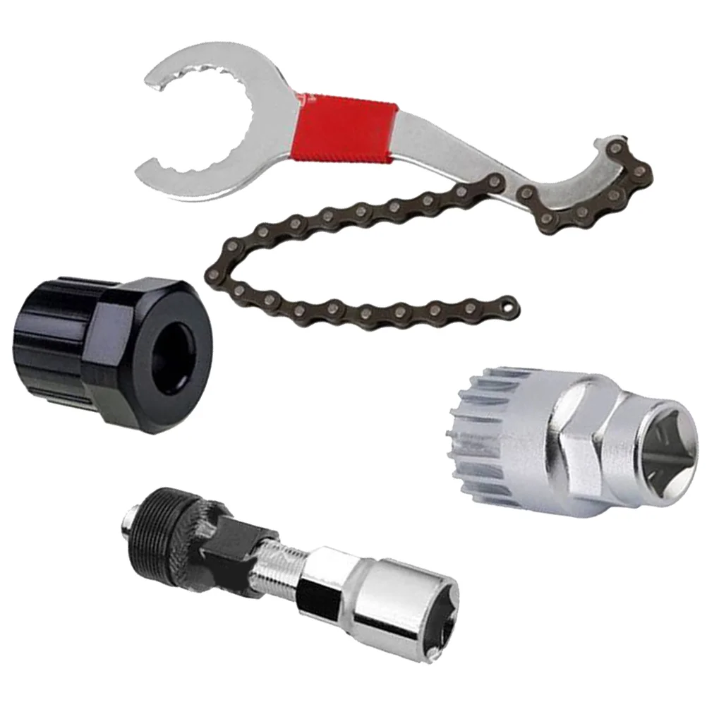 

4 in 1 Bike Repair Tool Set Chain Bracket Freewheel Crank Remover Puller