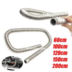 60cm-200cm 24mm Dual-layer Heater Exhaust Pipe Parking Heater Fuel Tank Exhaust Pipe Air Heater Tank For Car Air Diesels Heate