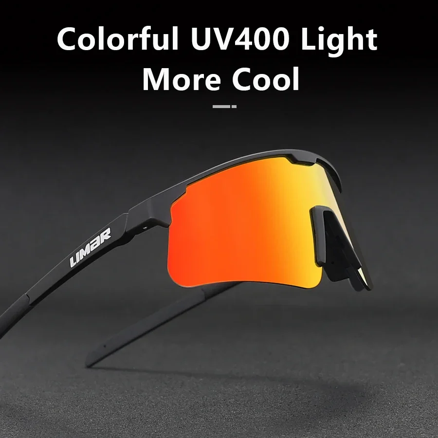 Поляризованные велосипедные очки LIMAR UV400 для мужчин и женщин, для спорта на открытом воздухе, для горных и шоссейных велосипедов, с 3 линзами, очки для рыбалки