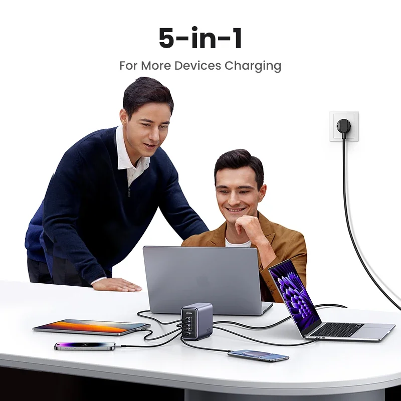 UGREEN 300W GaN Charger Desktop Charging Station PD3.1 Gallium Nitride Fast Charger USB C for Laptop MacBook Pro