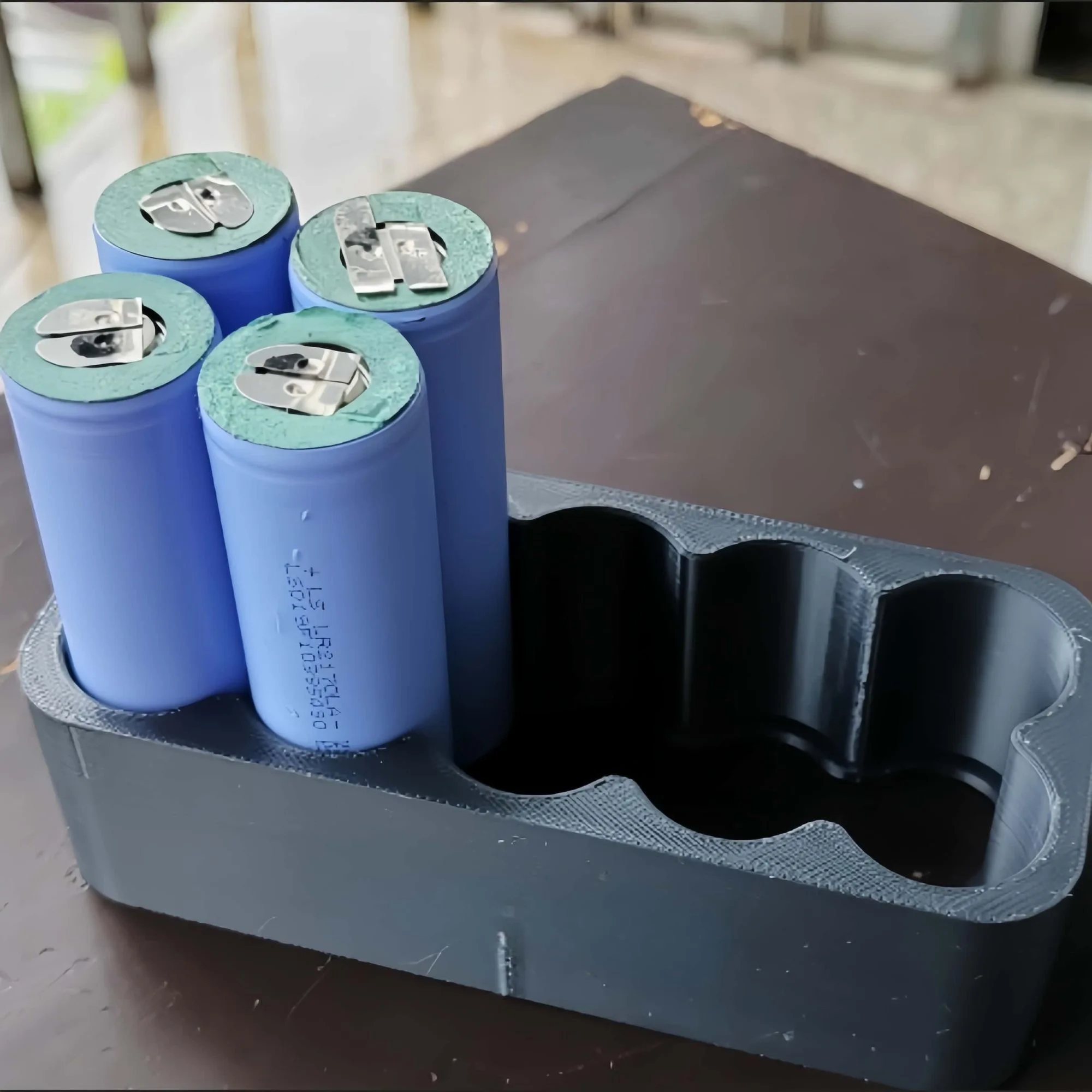Lot de 4 fixations de soudure pour batterie lithium, noir