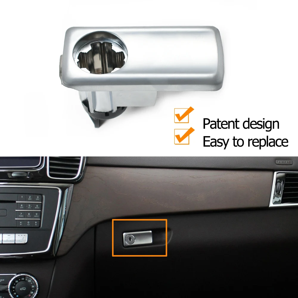 메르세데스 벤츠 GL ML GLE GLS W166 W292 1666800491 업그레이드된 대시보드 도구함 잠금 해제 스위치 글로브 박스 래치 핸들 교체용