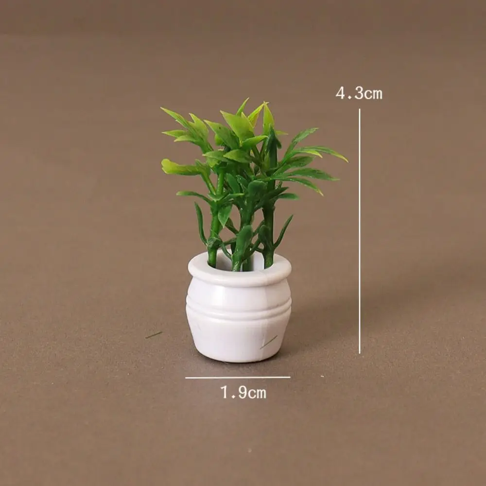 Green Plant Miniature Dollhouse Decorations 1:12 Scale