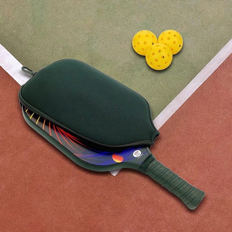 Pickleball Paddle Covers Pickleball Racket Sleeve Protector Bag Table Tennis Paddle Case Neoprene Pickleball Paddle Cover Case For Practice Training