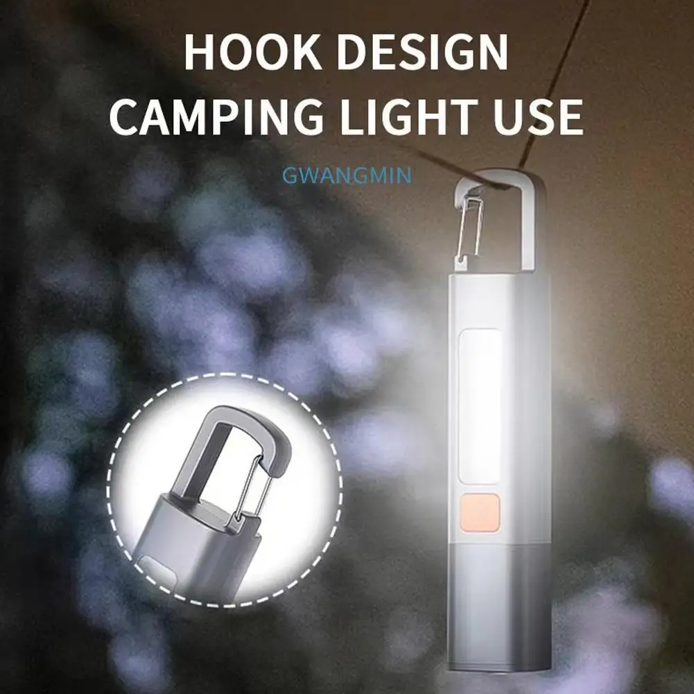 

Portable Super Bright LED Flashlight XPE Torch Light Light Flashlight With Camping Waterproof Hook Zoomable USB Rechargeabl O9E2