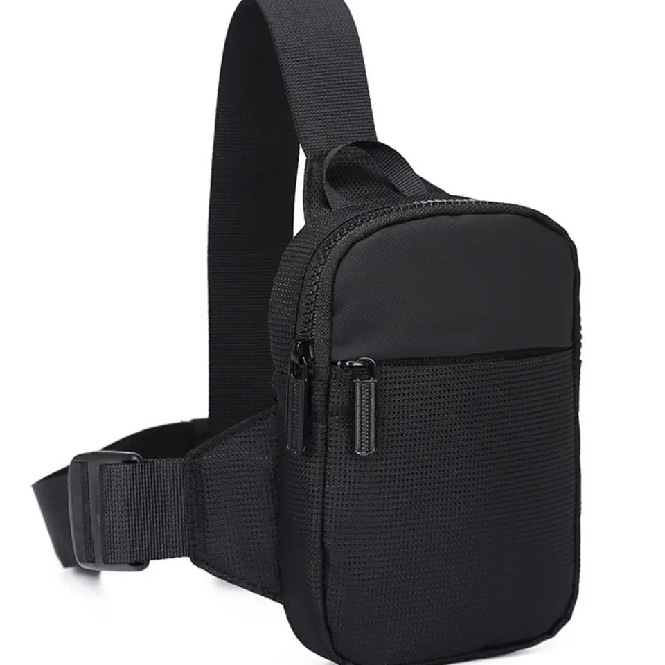 Sac à Dos Tactique Bandoulière - Sac De Poitrine USB - Nylon Imperméable, Unisexe