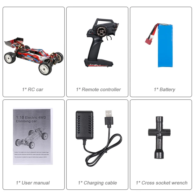 Wltoys XKS 104001 1/10 RC Racing Car 2.4GHz 45km/h High Speed Racing Car RC Buggy 4WD Racing Off-Road Drift Car High Quality