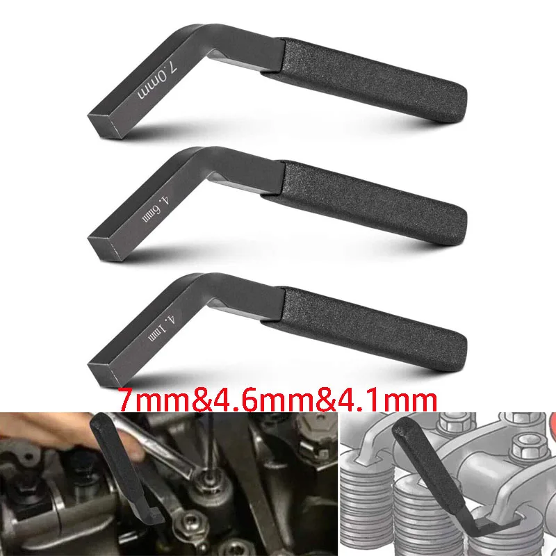 

7mm 4.6mm 4.1mm Engine Brake Adjustment Tool Jake Brake Feeler Gauge For Cummins ISX Engine & Detroit Diesel DD15 & DD16 Engines