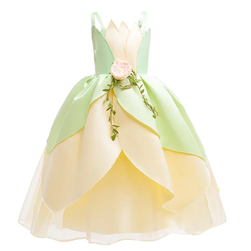 Uporpor Tiana Princess Girls LED Light Up Dress Cosplay Party