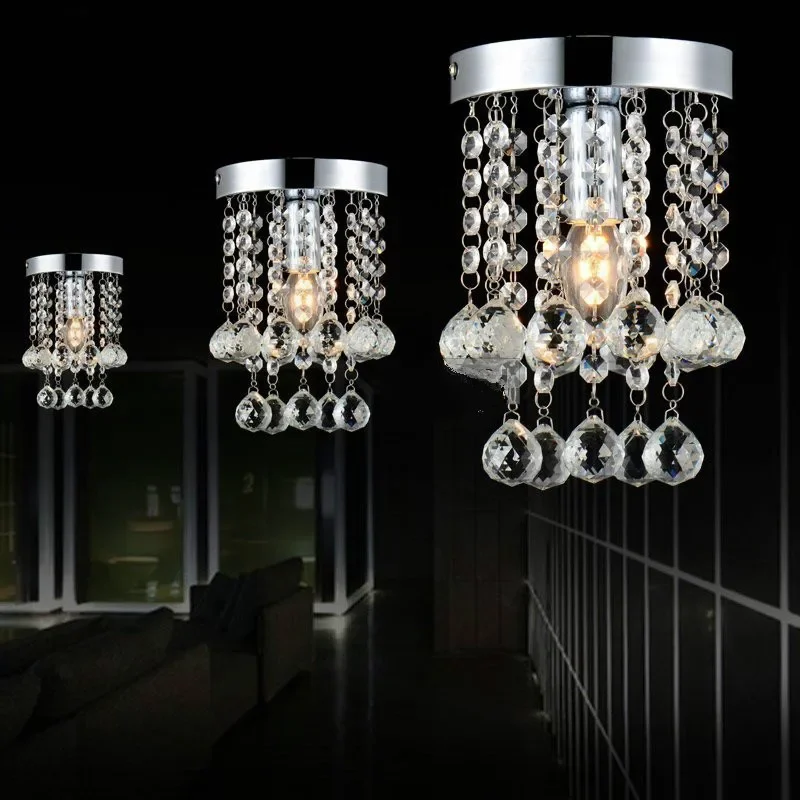 Nordic Modern Simple Corridor Porch European Lights Hotel Clothing Shop Bar Light Luxury Creative Crystal Ceiling Lights