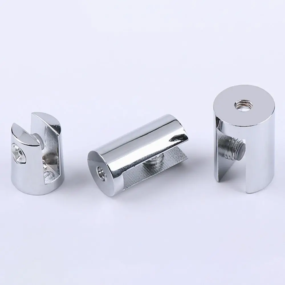 U Shape Glass Clamp Zinc Alloy Chrome Finish Shelf Holder Support Shelves Clips For 6-12mm Glass Panel Furniture Hardware glass clamp