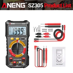 Professional Digital Multimeter and Electrical Tester Tool (SZ305 Black Pro)