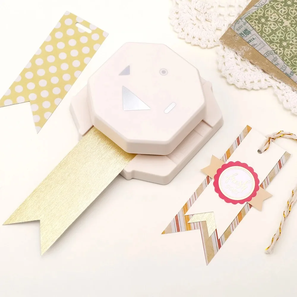 DIY 공예 4-in-1 스탬프 테두리 펀치 수제 노동 절약형 엠보싱 기계 엠보서 휴대용 스탬프 톱니형 펀처