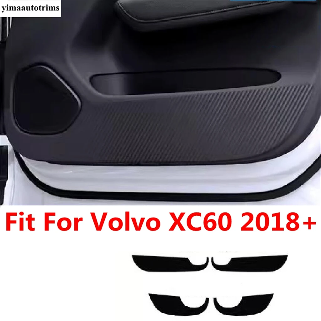 

Car Inner Door Anti-kick Cover Anti-scratch Film Carbon Fiber Look Stickers Protector Auto Accessories For Volvo XC60 2018 -2021