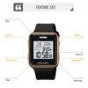 SKMEI Muslim Digital Watch For Men Women Led Light Display Watches Pilgrimage Time Reminder Direction Function Wristwatch 5
