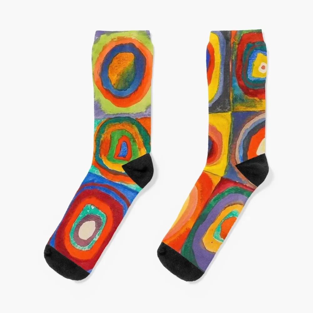 

Wassily KandinskyColor Study Squares with Concentric Circles , Abstract Socks kids cotton Men's Socks Women's