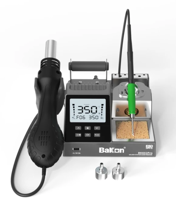 BakonBK602Pro670W2-in-1SolderingandReworkStationLightweightforIndividualandElectronicRepair-AliExpress