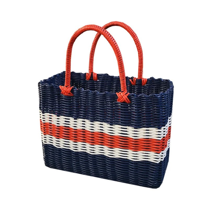 Fashion Large Totes Bags Female Bag Women Bucket Shopping Woven