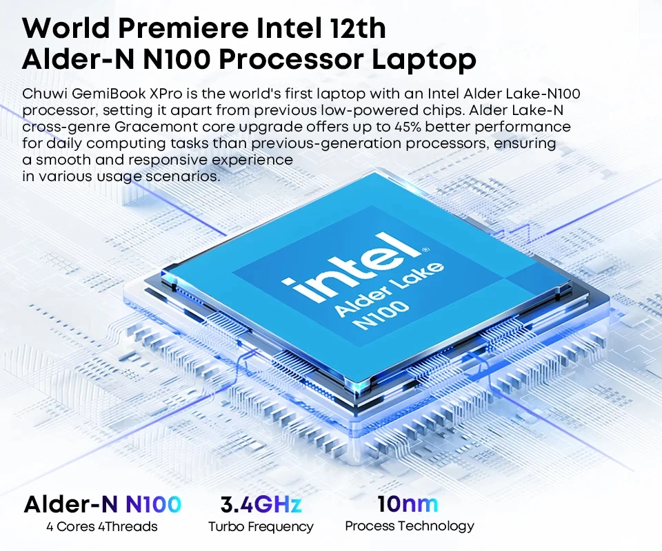RATEYUSO  ũ ̹ ġ Ʈ, 뷮 5400mah HD ÷ Ʈ,  11, 16GB RAM, 512GB SSD,   N100