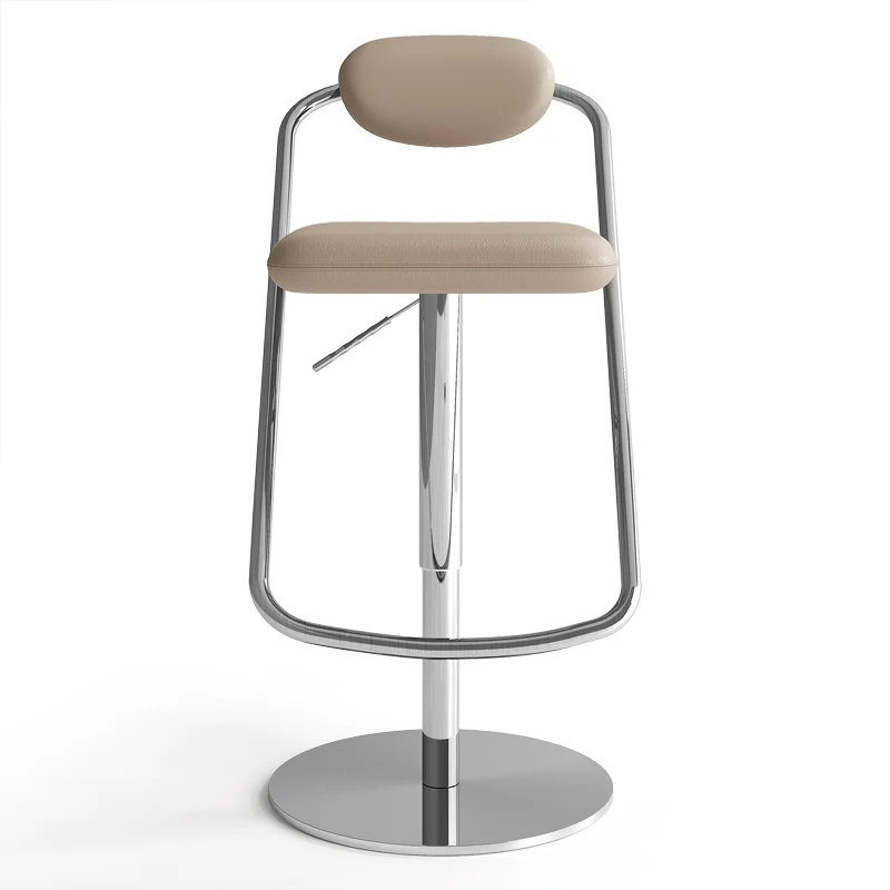 Modern Minimalist Bar Stools Balcony Hairdressing Ergonomic Bar Stools White Aesthetic Comfortable Metal Sillas Furniture