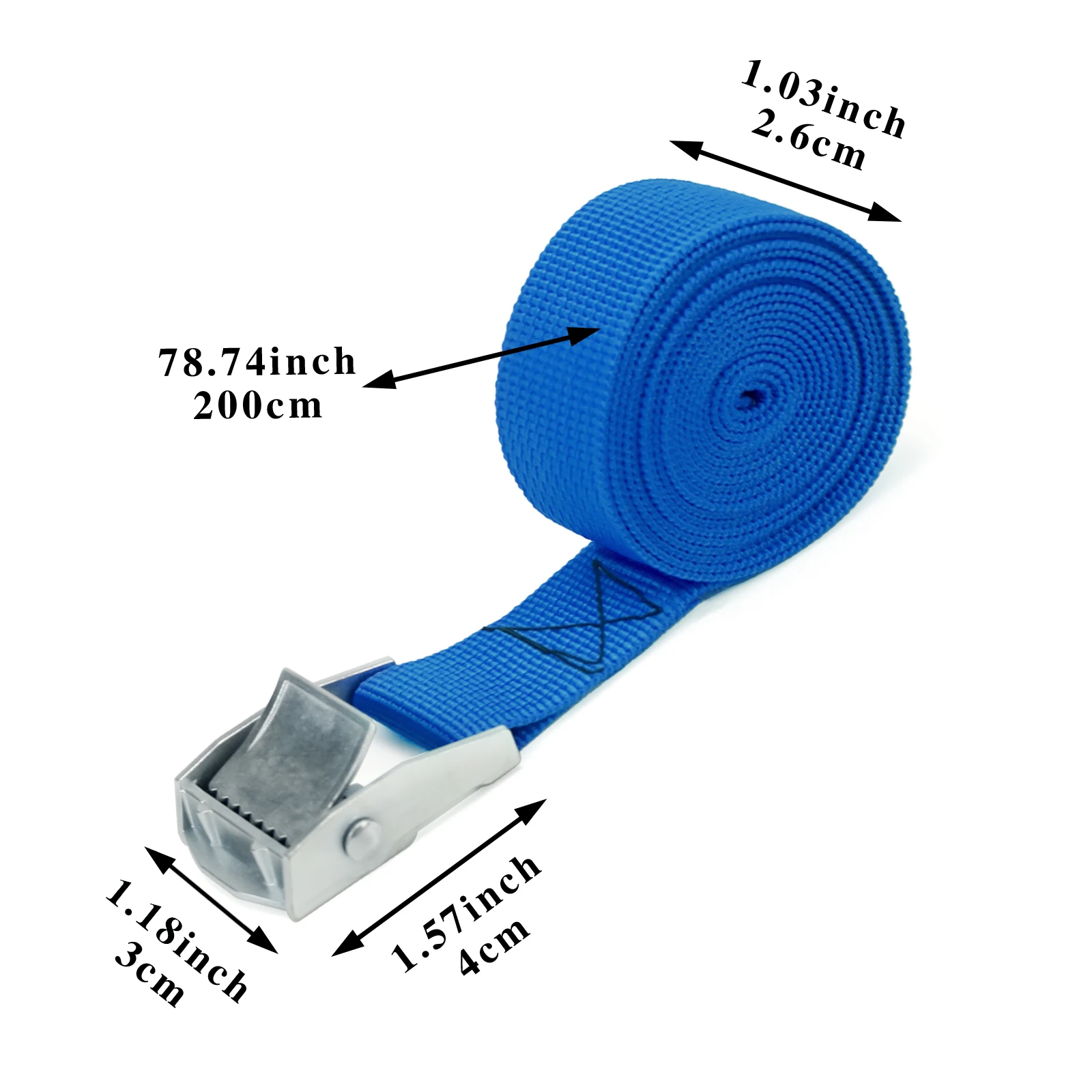 Cargo Straps Cargo Tie Down Strap Tie Down Straps Lashing Strap 5Pcs 2M Tension Rope Tie Down Strap Strong Ratchet Belt Car Luggage Bag Cargo Lashing Strap Zinc Alloy Zinc Nylon 5 Color