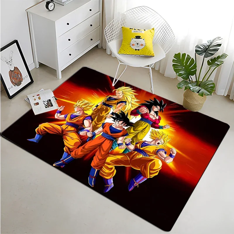 Floor Mat Dragon Ball Cartoon Anime Cute Carpet for Living Room Bedroom Rug Table Kitchen Door Kid Unslip Floor Mat Alfombra Birthday gift