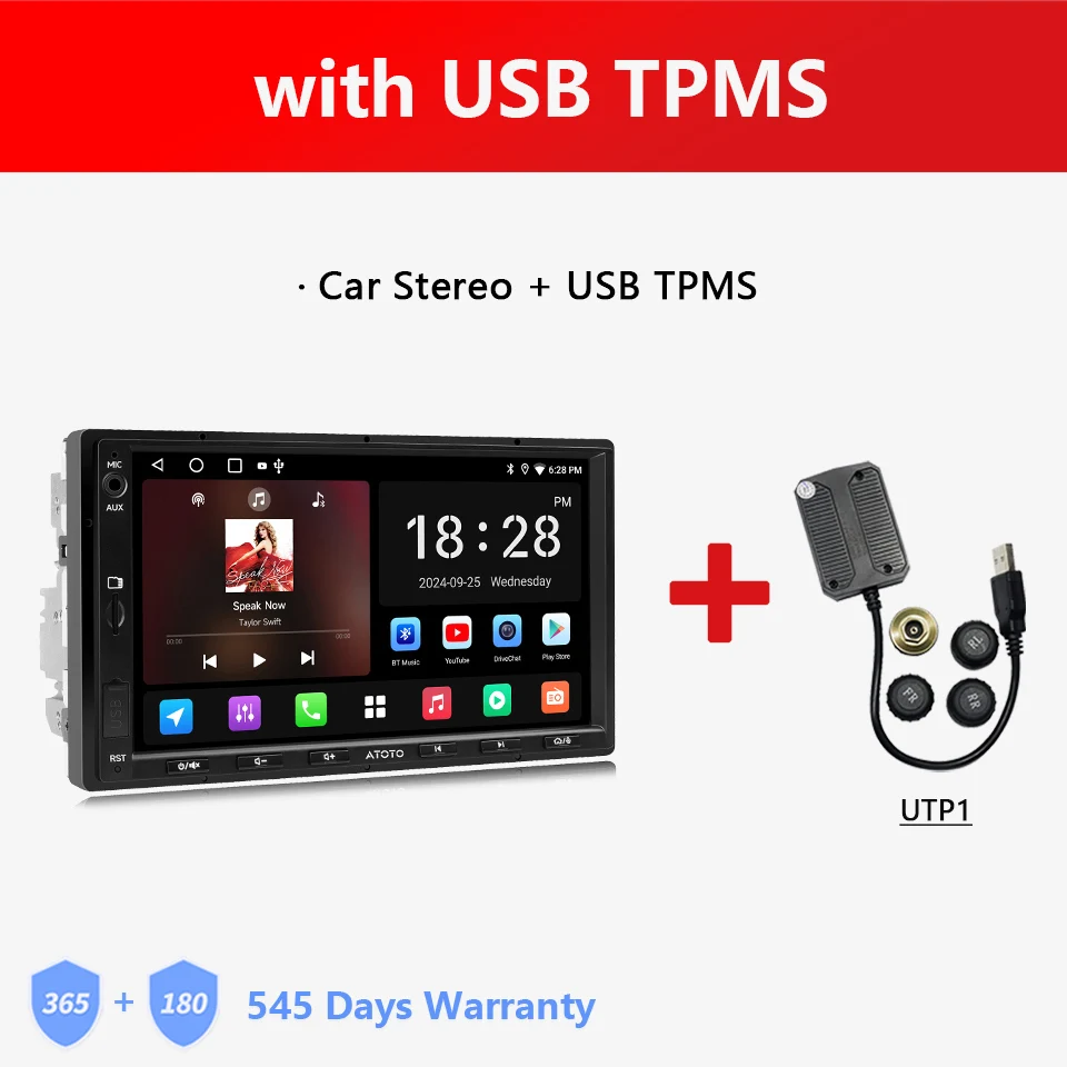 ATOTO Android ダブル2DINカーステレオ 7インチ車載マルチ