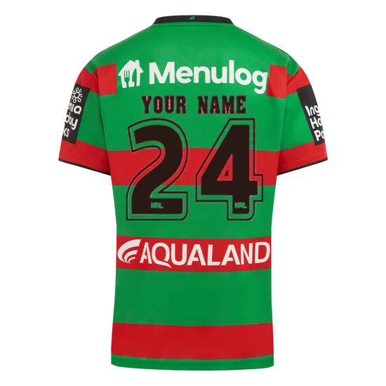 South Sydney Rabbitohs  Ȩ  , ̸  ȣ ũ S-M-L-XL-XXL-3XL-4XL-5XL, 2024