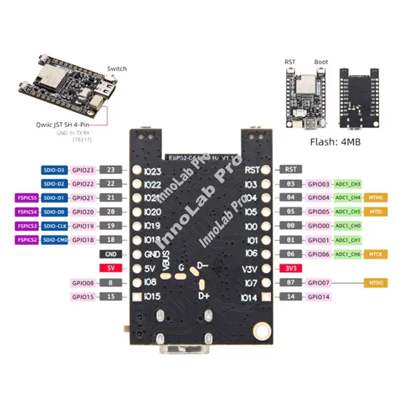 개발 보드 키트 충전 칩 TP4065 무선 프로토콜 온보드 부팅 재설정 스위치 스레드/Zigbee Soc-A12I
