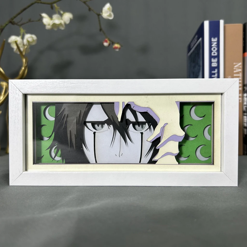 

Light Box Bleach for Bedroom Decoration Manga Paper Carving Table Desk Lamp Anime Lightbox Ulquiorra Cifer Face Eyes Dropship