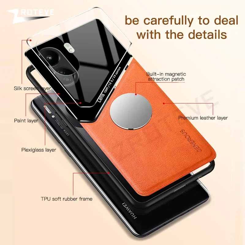 Zroteve PU Leather Magnetic Hard Case - Premium Cover