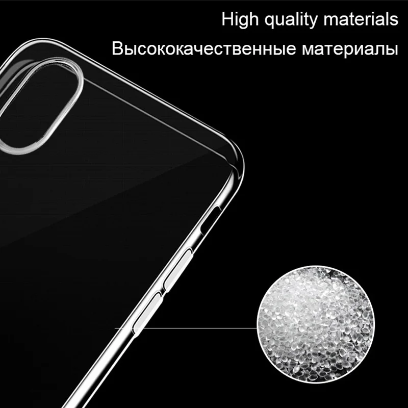 Shockproof Silicone Soft Clear Shield Back Cover - Ultra Thin Shell Housing