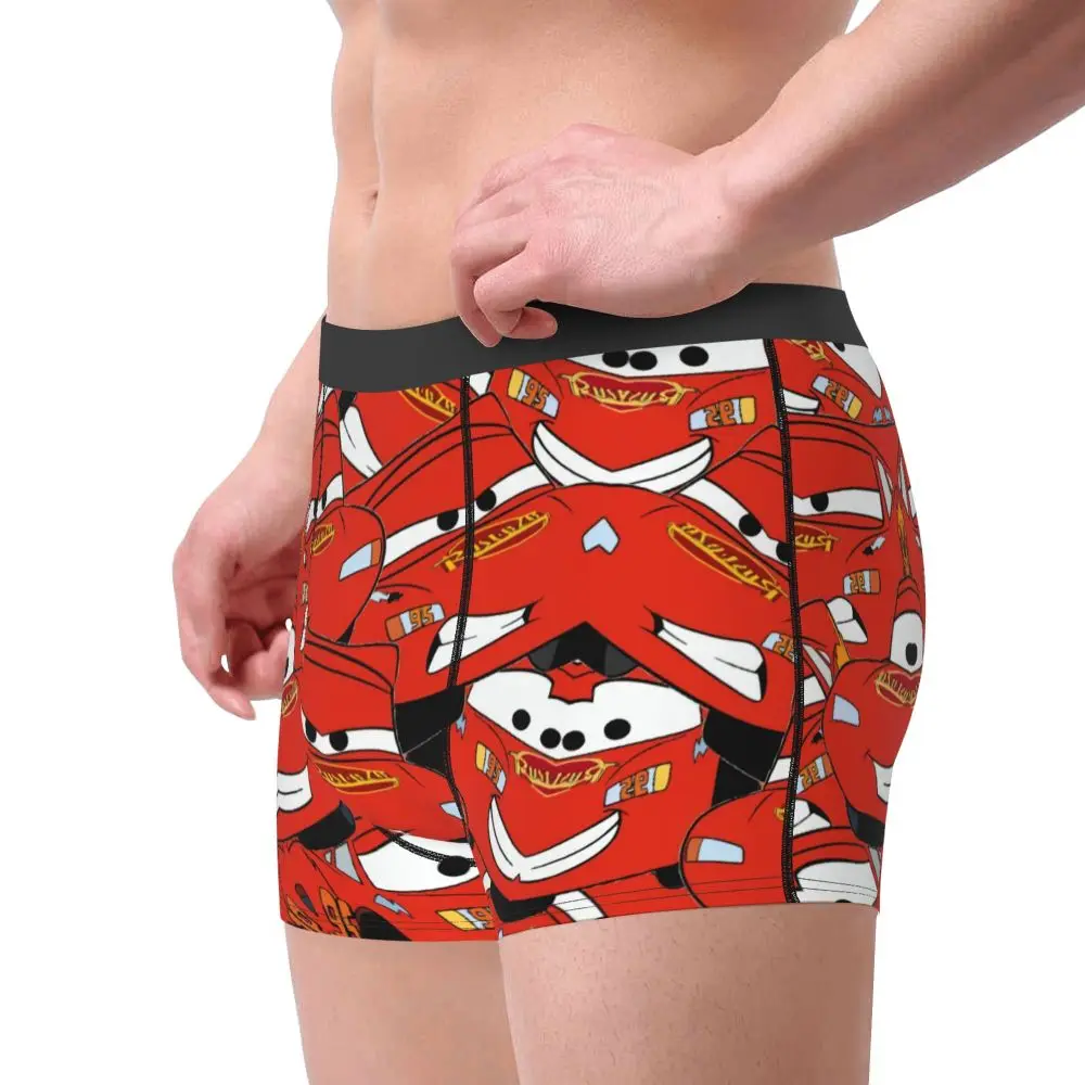 Custom Lightning McQueen Car Collage Boxers Shorts Men's Briefs Underwear Cool Underpants
