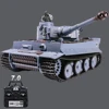 3818 Remote Control Heavy Tank RC Battle War Military Vehicle Metal Gear Box Simulation Smoke Emission Sound Effect Collection 3