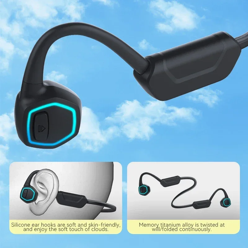 

32GB Bone Conduction Earphones X15 Bluetooth Wireless IPX8 MP3 Player Hifi Headphone With Mic Headset For Xiaomi Swimming