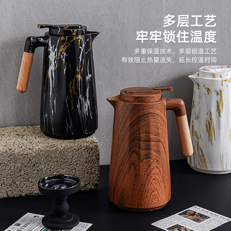 ترمس قهوة عازل للحرارة سعة كبيرة